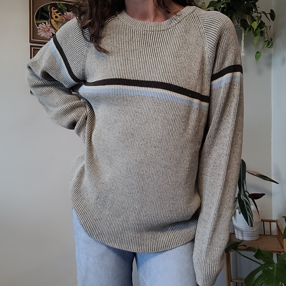 Vintage Sweaters - Vintage knit striped sweater.